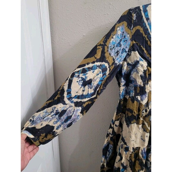 Anthropologie Othilia Arden Tie-Dye Midi Dress Size Small Boho - Picture 3 of 10